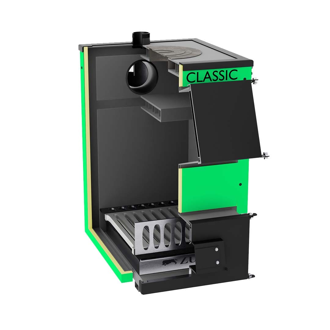 Твердопаливні котли Zubr Classic Termo з плитою 15 кВт - Зображення 30